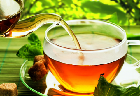 zelený čaj, bylinkový čaj alebo iný
